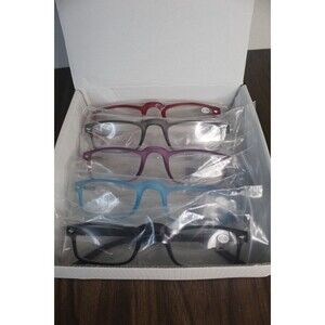 Yogo Vision 5-Pack Reading Glasses Men Women Lightweight +1.00 Magnification